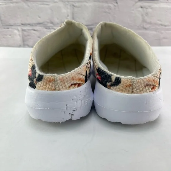 Pug Print Slip-On Clogs Shoes for Nurses Size 9 - Picture 8 of 11